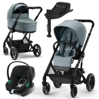 Детская коляска Cybex Balios S Lux 2023г 4в1, Sky Blue (+дождевик)