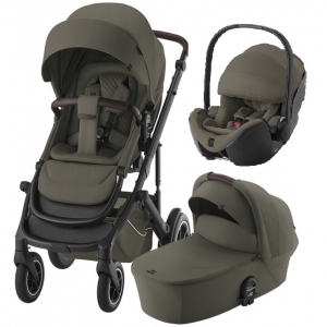 Детская коляска 3в1 SMILE 5Z+ Baby-safe Pro, Urban Olive